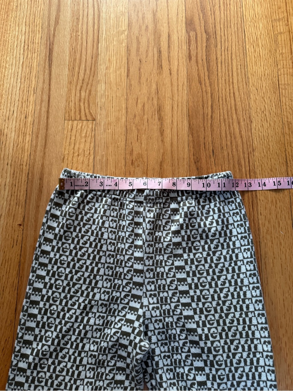 Urban Outfitters Iets Frans Monogram Flare Legging Pants - XS Y2K Retro 90’s - Picture 6 of 8
